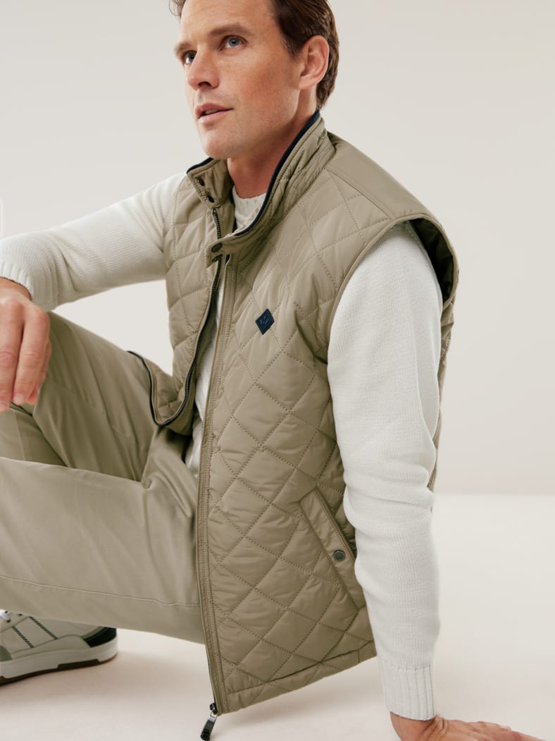 Ultrasonic Leichtsteppweste Beige