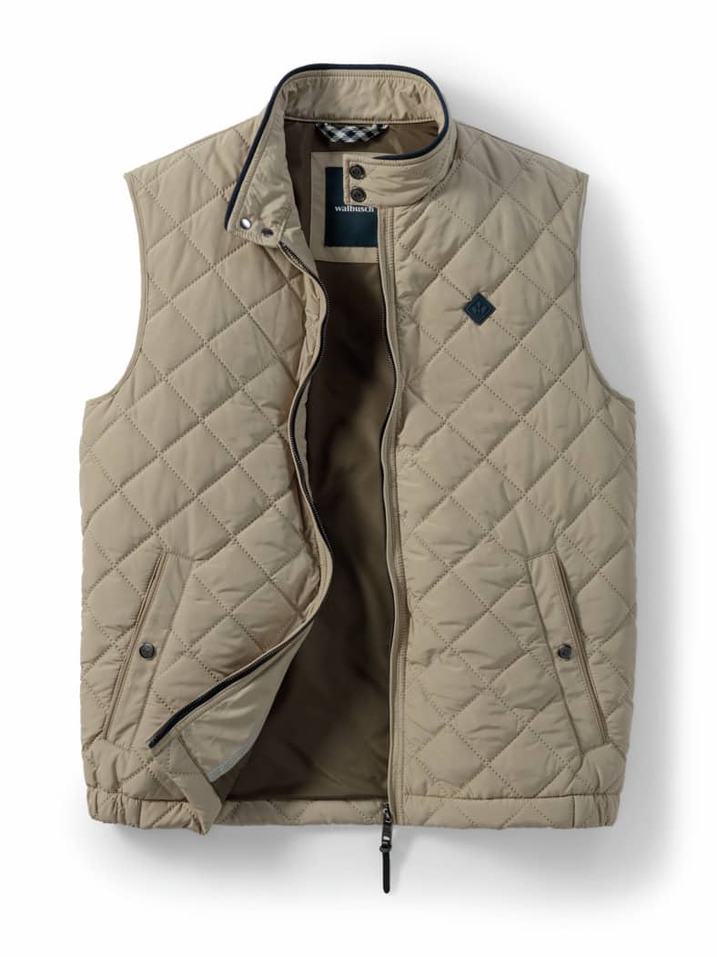 Ultrasonic Leichtsteppweste Beige