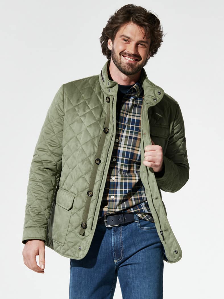 Ultraskin Leichtstepp Jacke Khaki