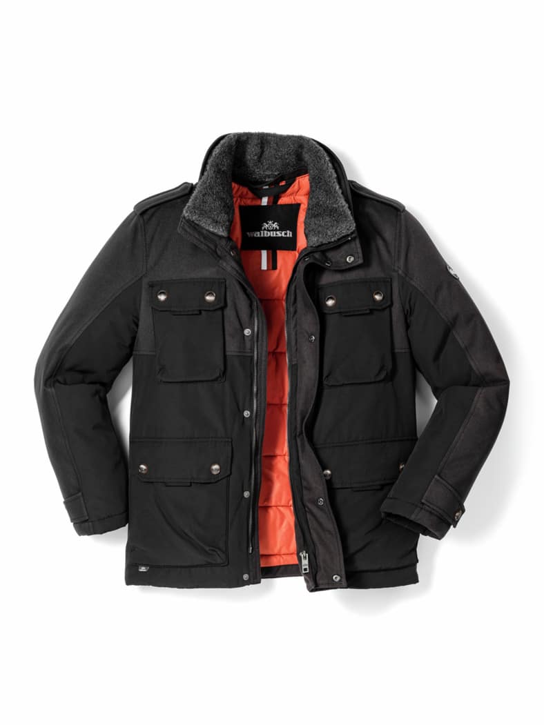 Cargo-Thermojacke Schwarz