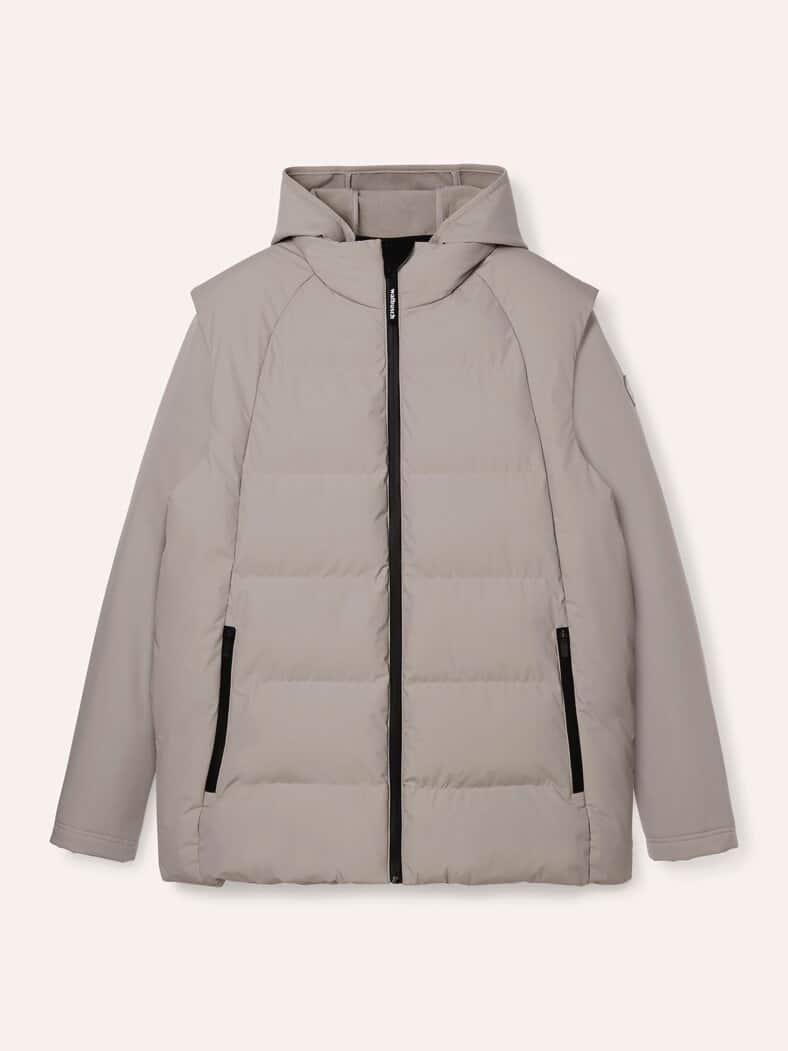 Softshelljacke mit Aussenweste Ecru