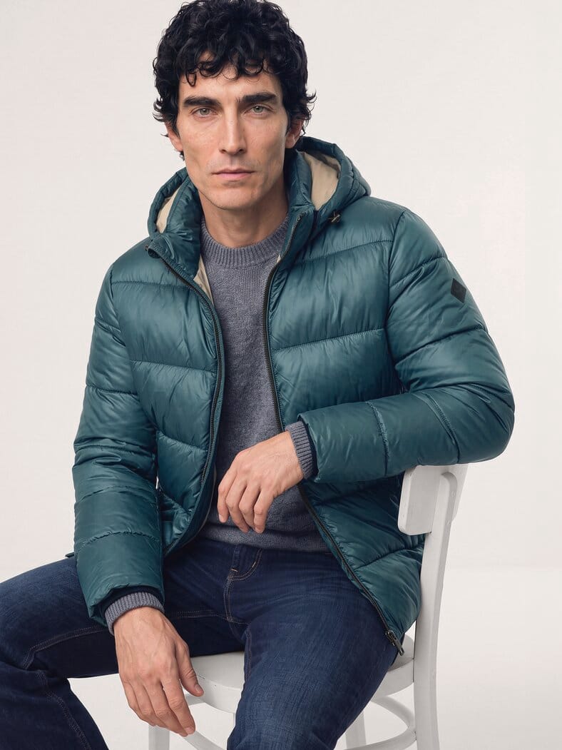 Leichte Steppjacke mit Thermozone Grün