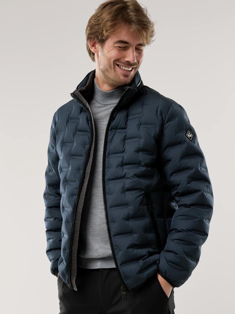 Daunen Steppjacke Marine