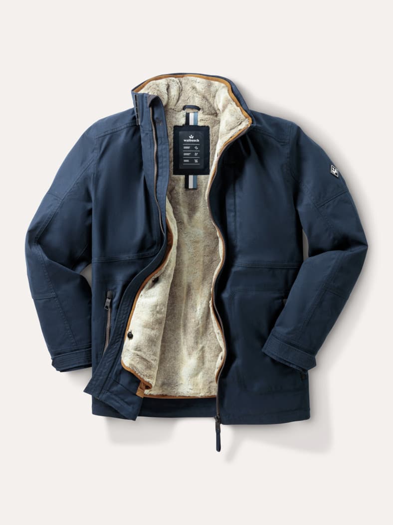 Aquastop Winterjacke Marine