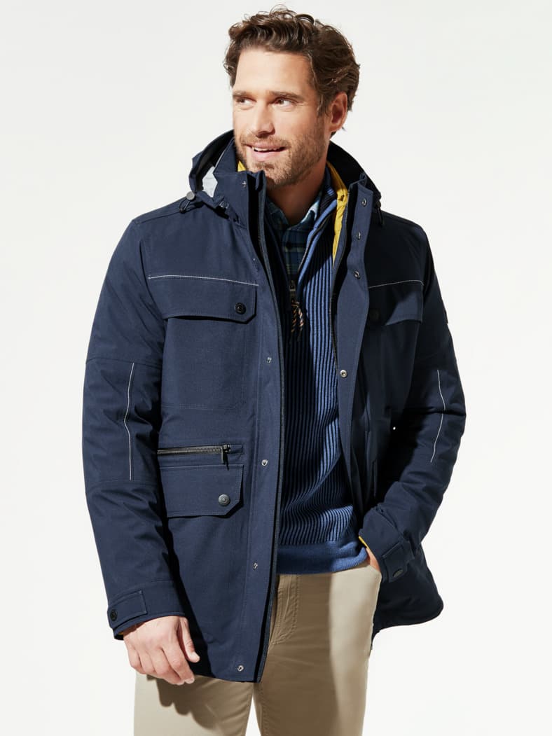 Aquastop 4-Jahreszeiten Jacke 4in1 Marine