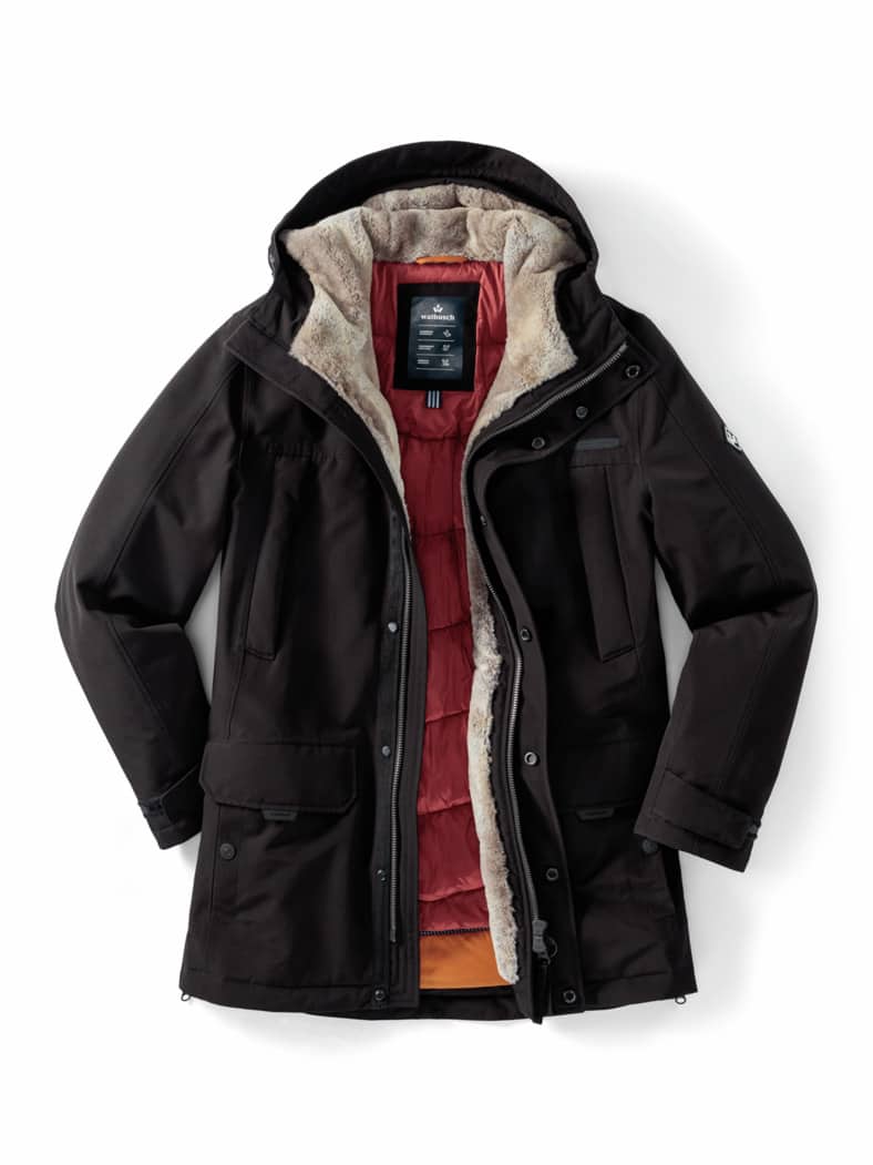 Aquastop Eisbrecher-Parka Schwarz