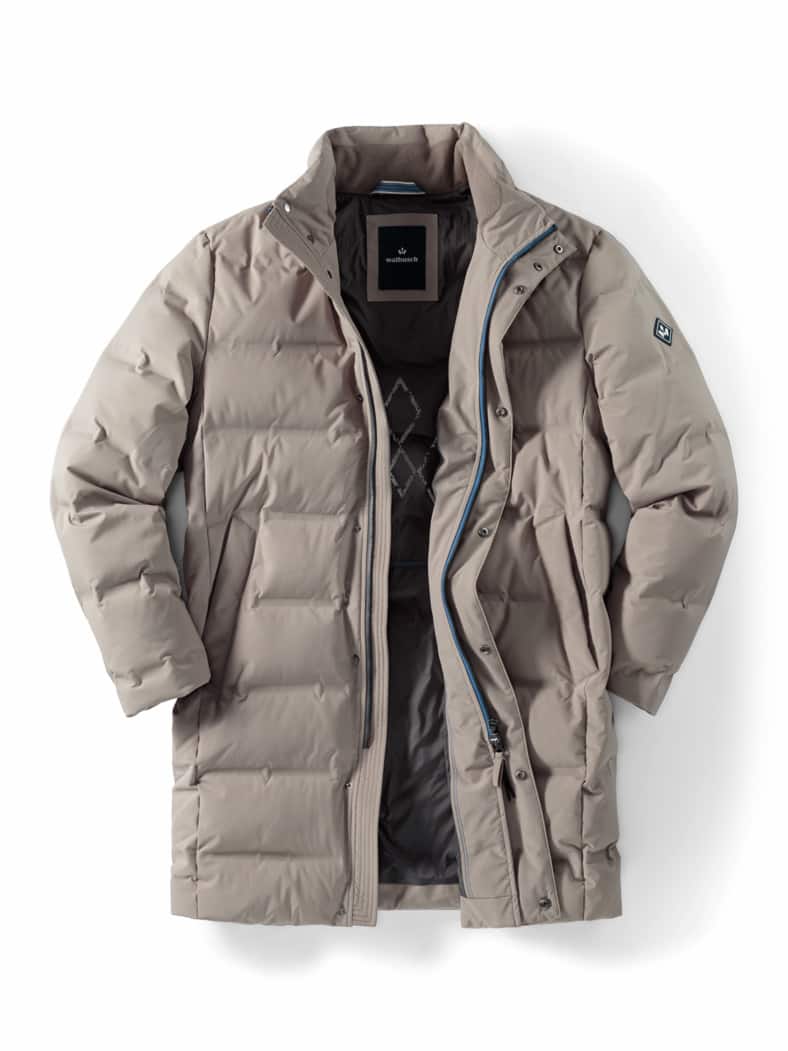 Daunenmantel Ultraleicht Beige