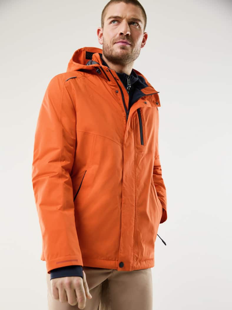 Aquastop Multifunktionsjacke Rotorange