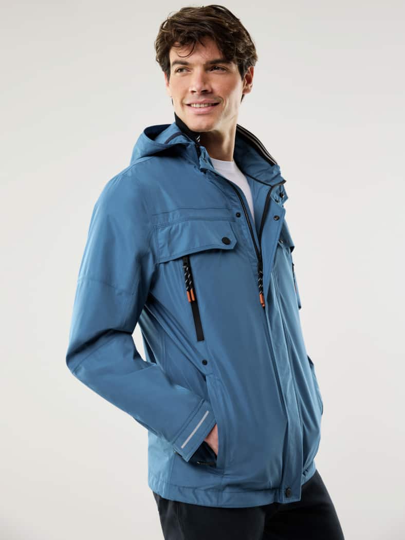 Aquastop Reisejacke Mittelblau