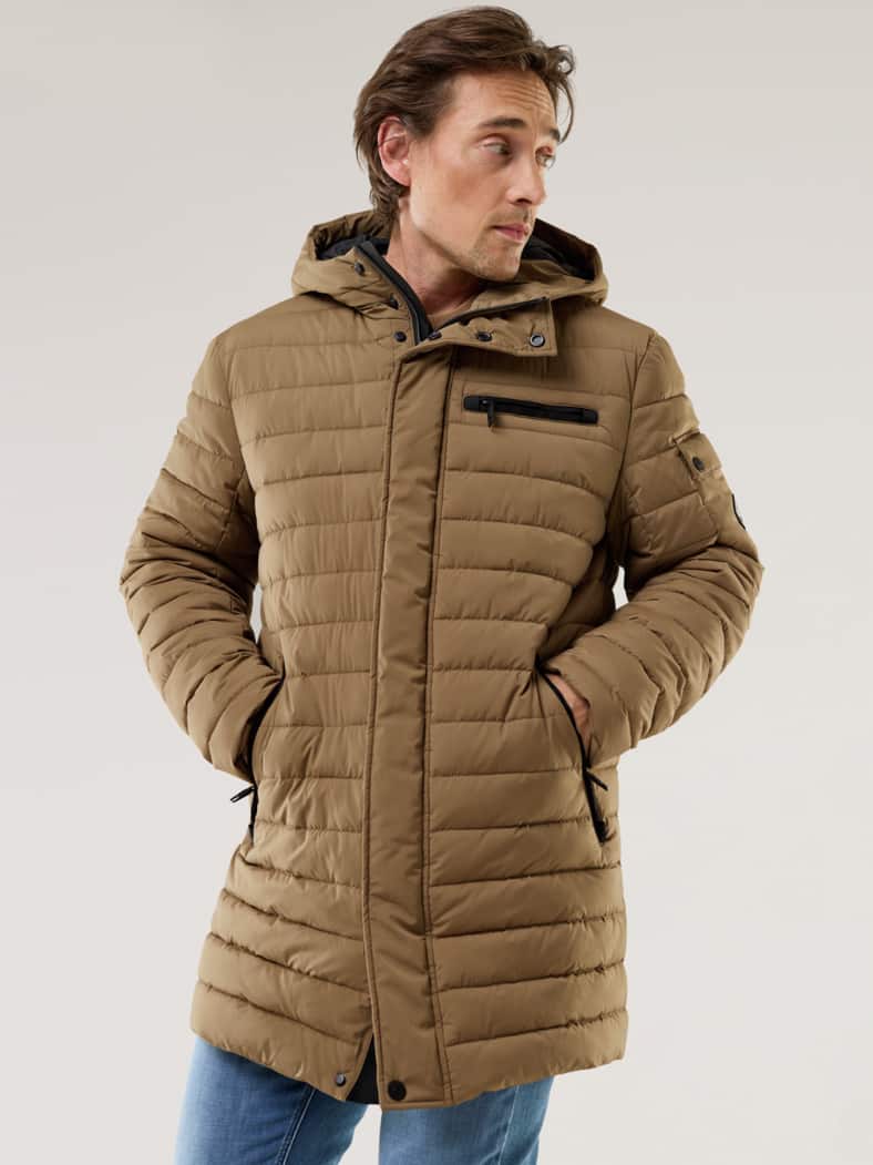 Leichtsteppmantel Karamel