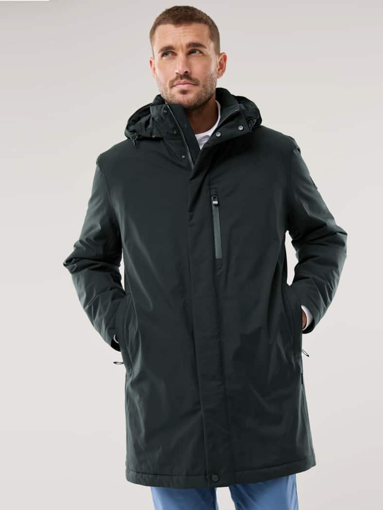 Aquastop Daunen Hybrid Jacke Schwarz