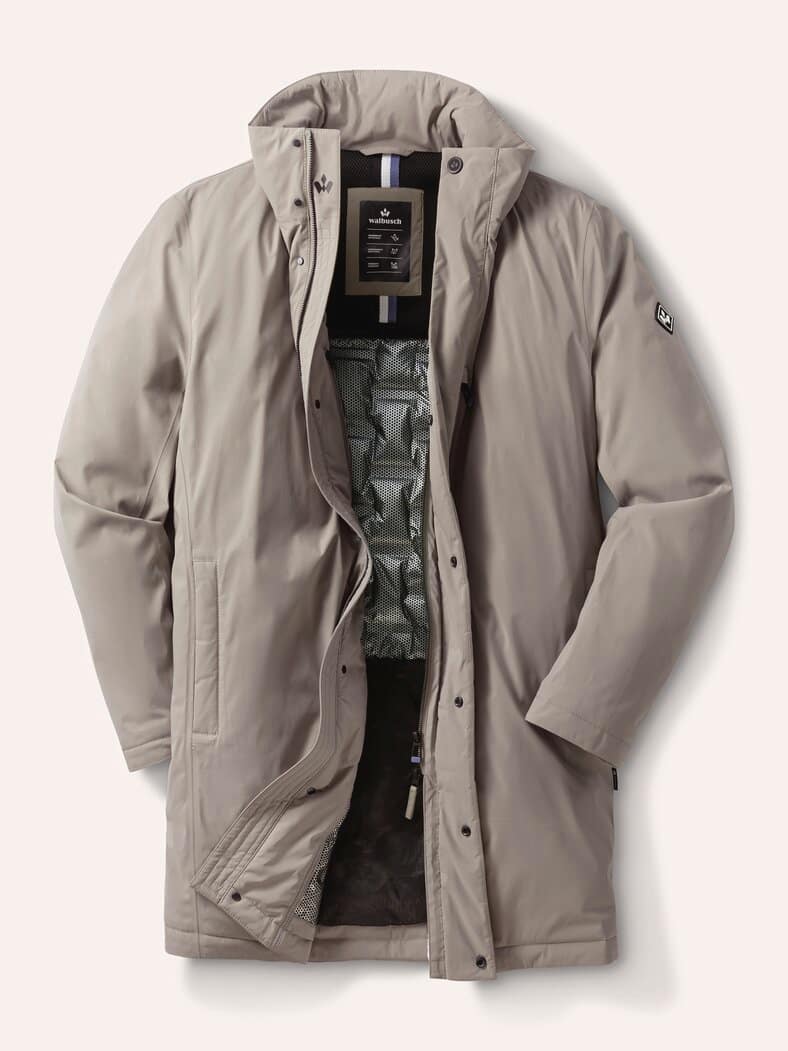 Aquastop Daunen Hybrid Jacke Beige