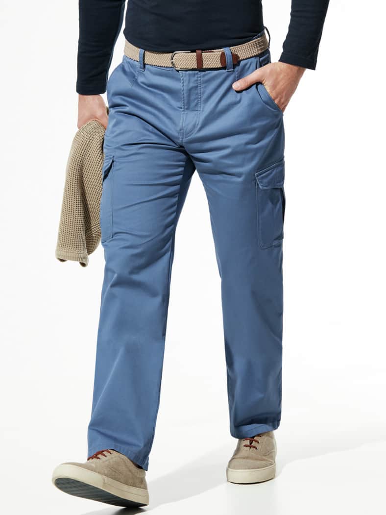 Extraglatt Gürtel-Cargo Mittelblau