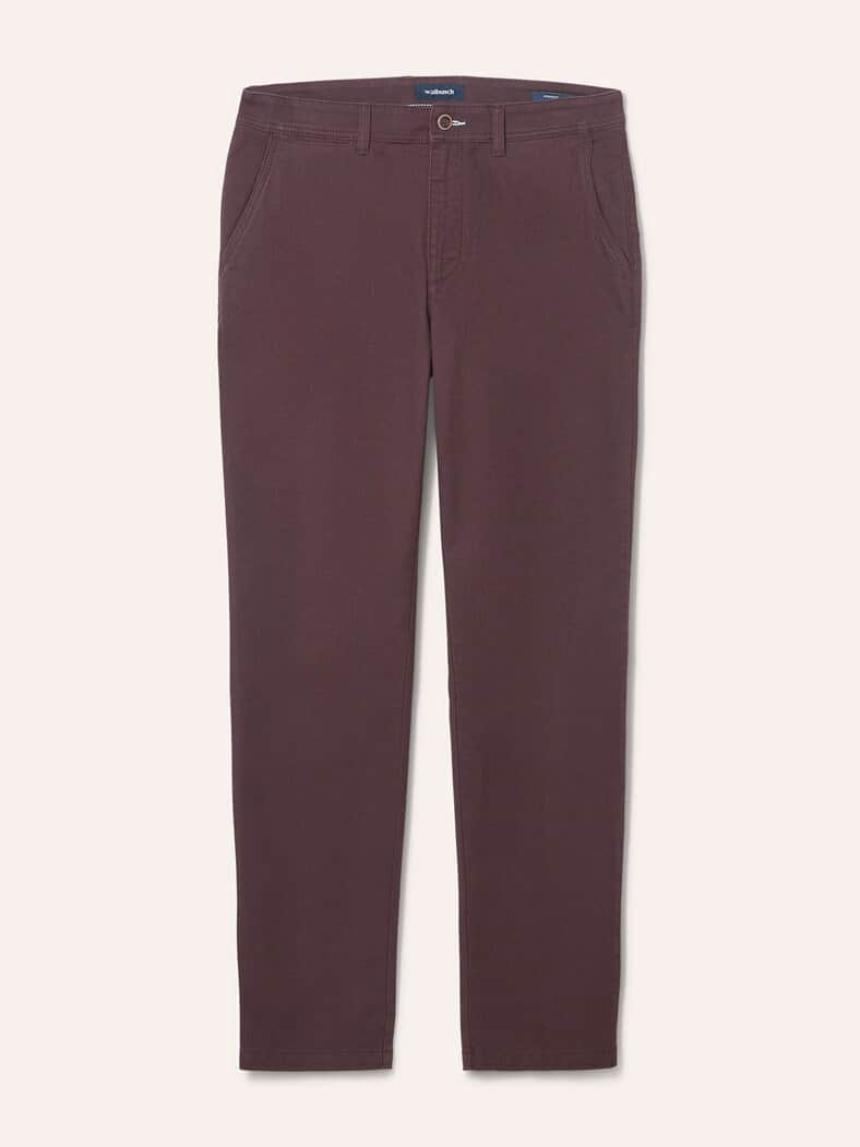Chino aus Baumwollstretch Bordeaux