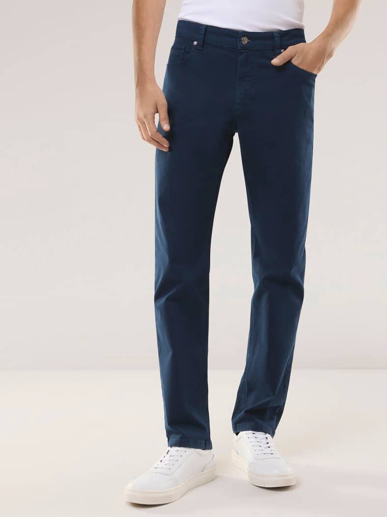 Baumwoll Five-Pocket Marine