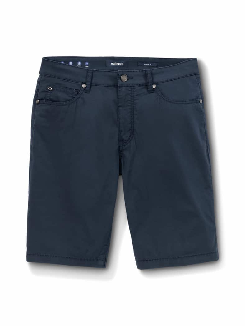 Ultraleicht Five Pocket Bermudas Marine
