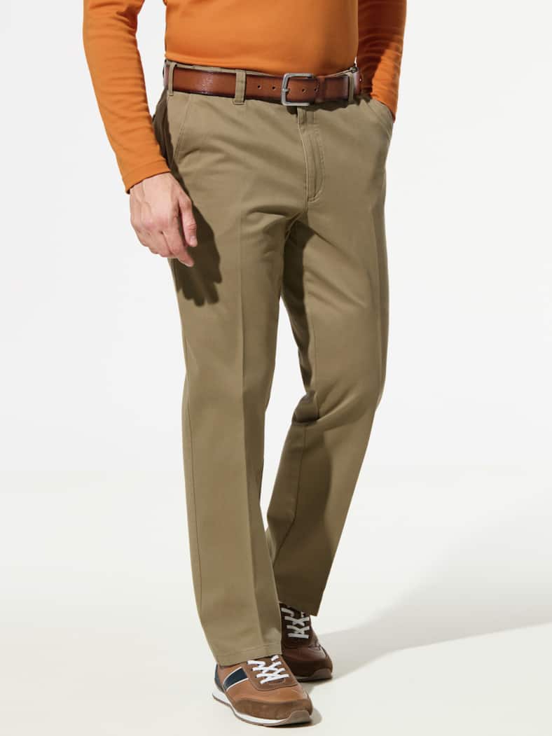 Extraglatt Dehnbund-Chino Camel