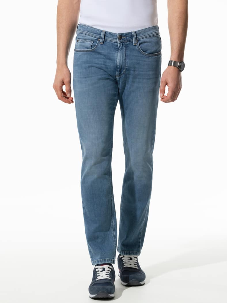Comfort-Jeans Cashmereweich Mid Blue