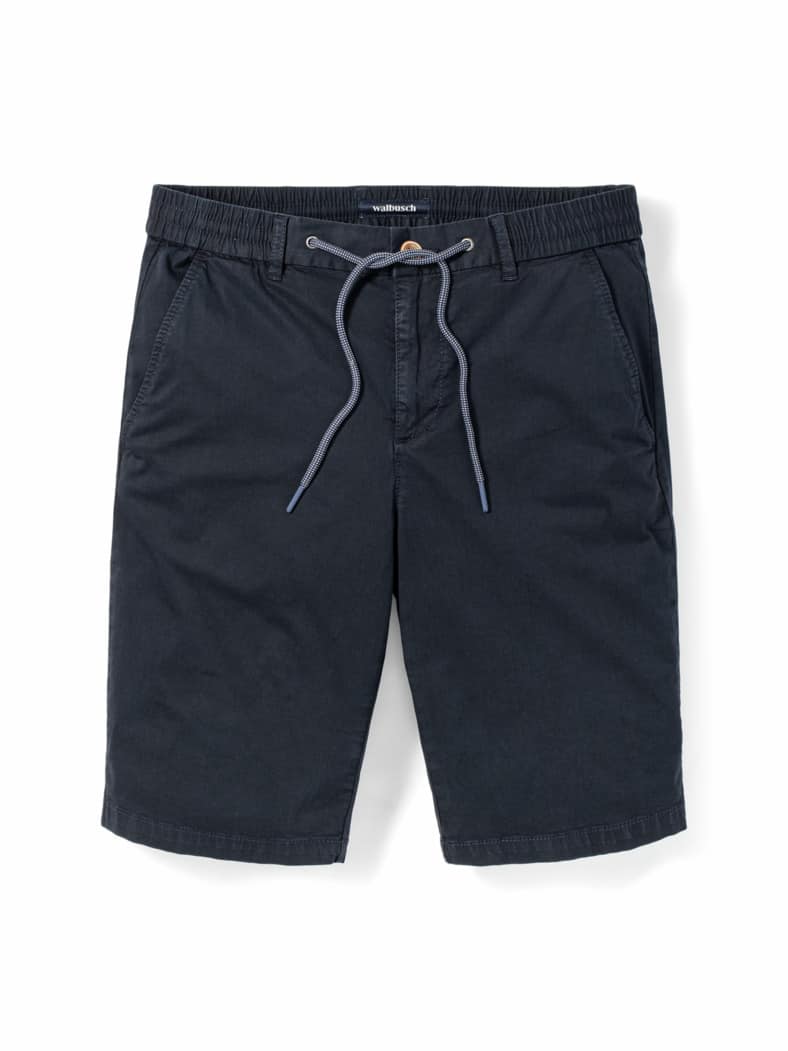 Urlaubs-Bermudas Baumwollstretch Marine