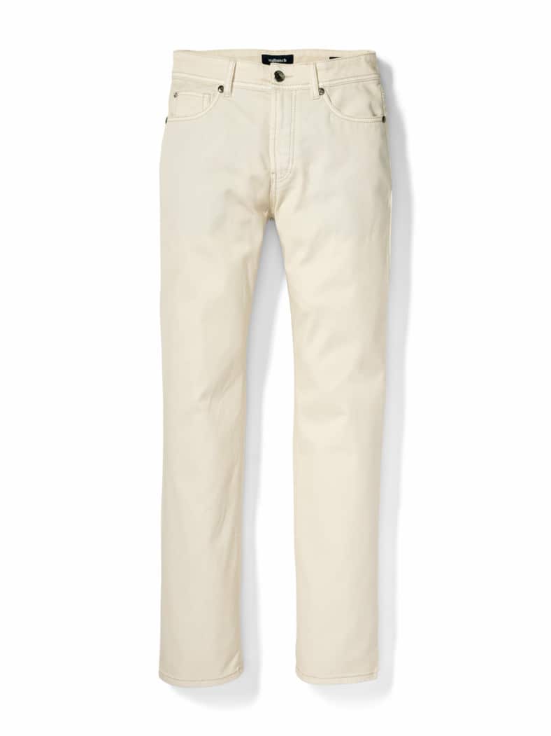 Jeans Sattlerstich Ecru