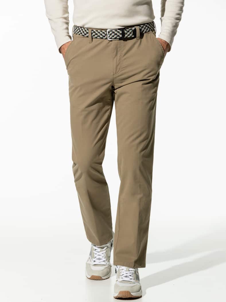 Extraglatt-Stretchbund-Chino Camel