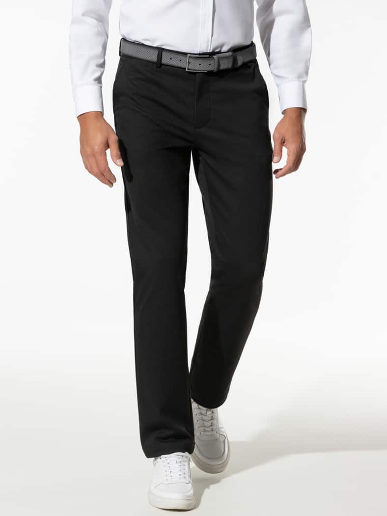 Extraglatt-Travelhose Schwarz