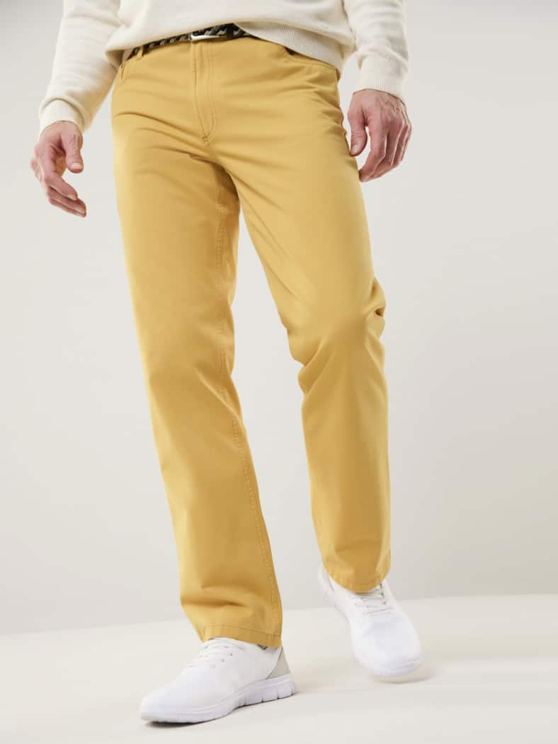 Extraglatt-Stretchbund Five Pocket Gelb