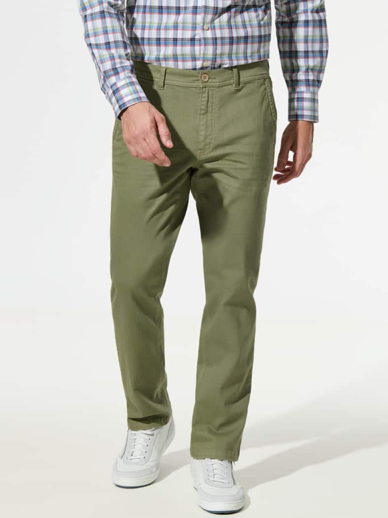 Sport-Chino Lindgrün