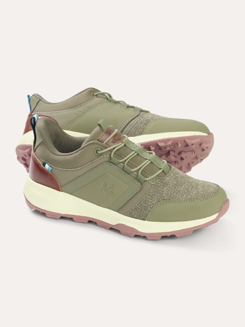 Materialmix Sneaker Mühelos Khaki