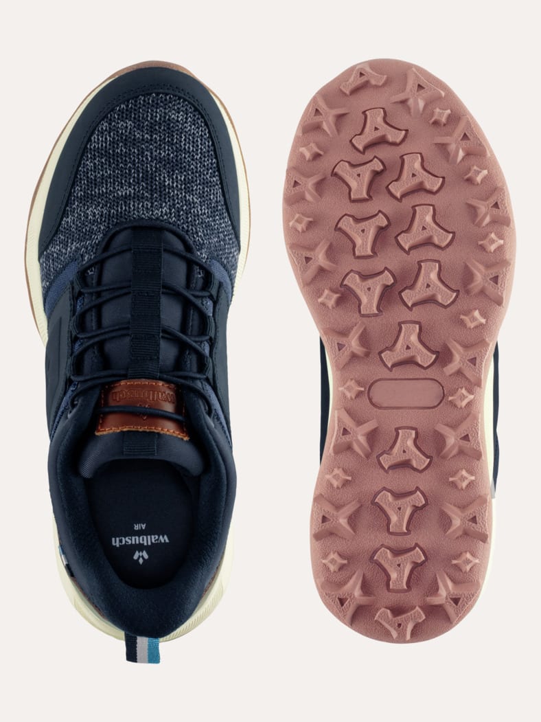 Materialmix Sneaker Mühelos Blau