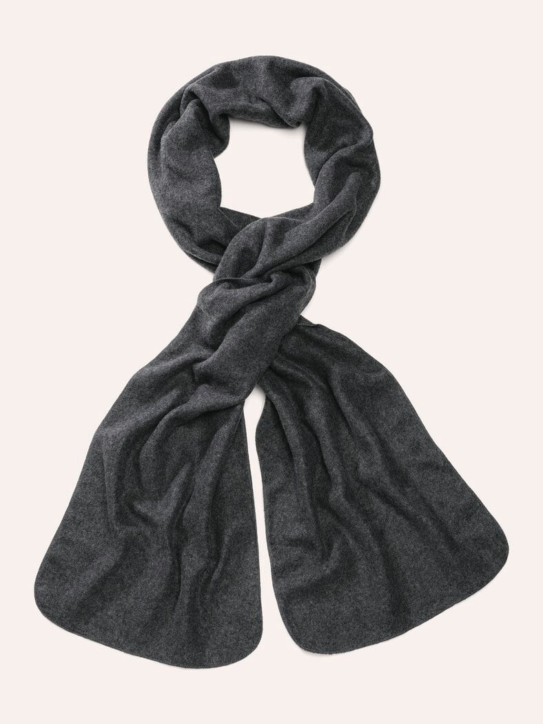 Fleece-Schal Grau Meliert