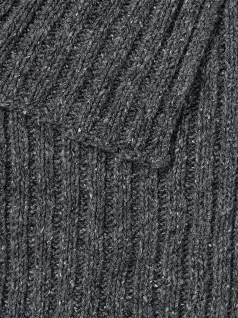 Tweed Wollschal Grau