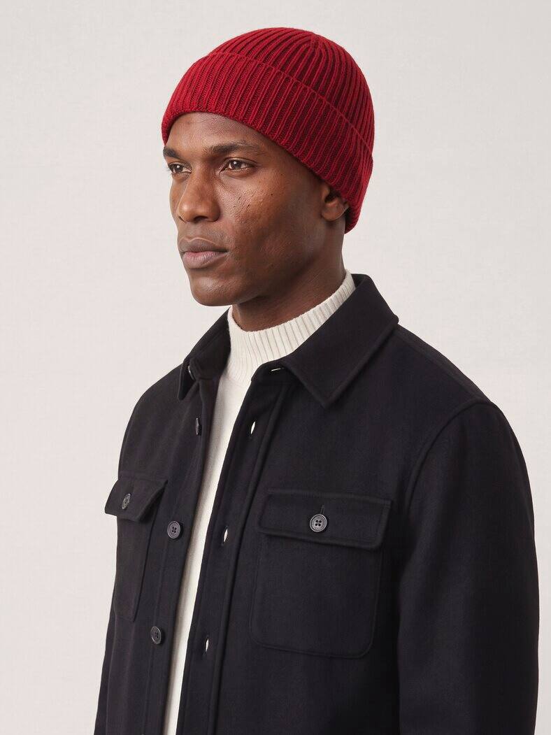 Cashmere Mütze Rot