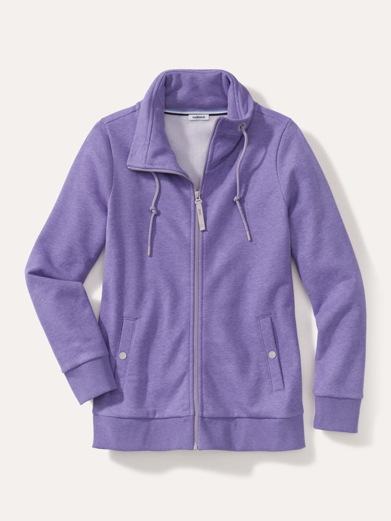 Kuschel Sweat Jacke Lavendel