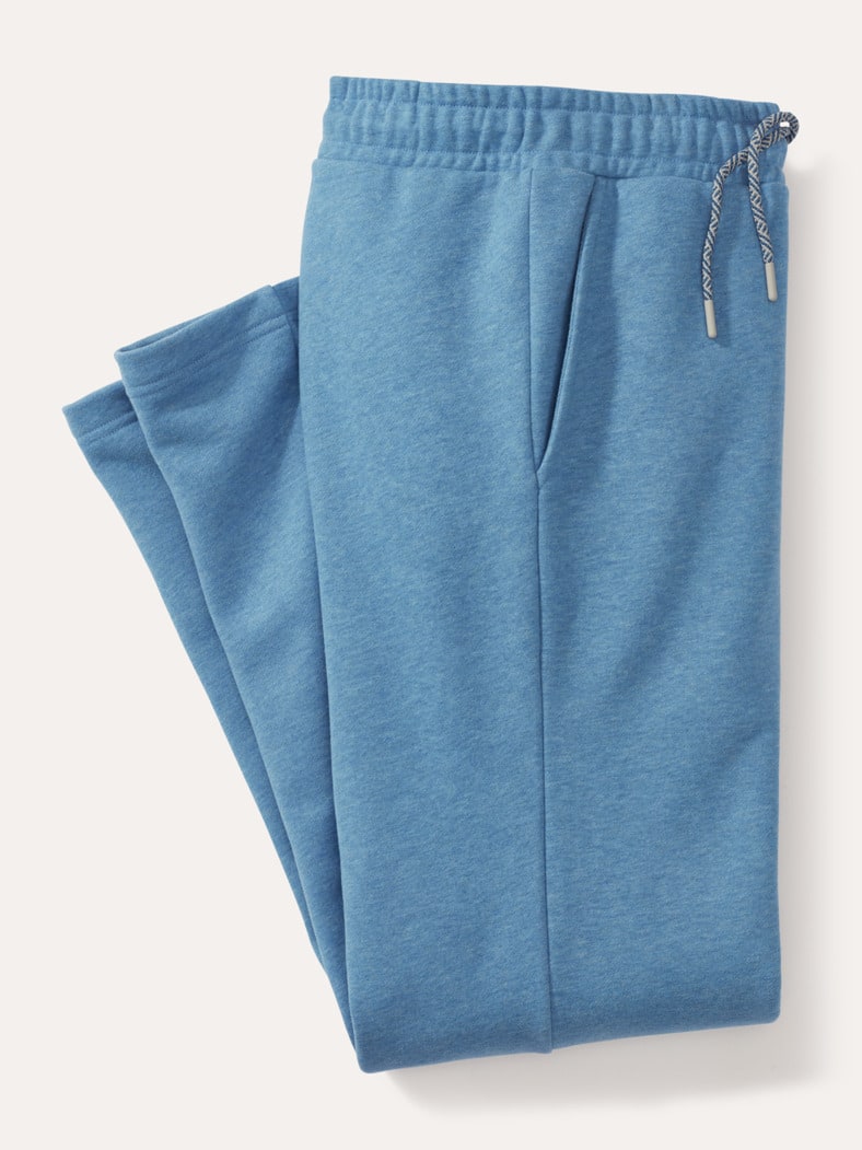 Sweat Flausch Hose Horizontblau