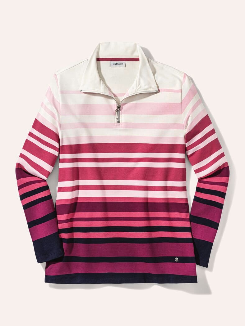 Wohlfühl-Troyer Streifenmix Waldbeere