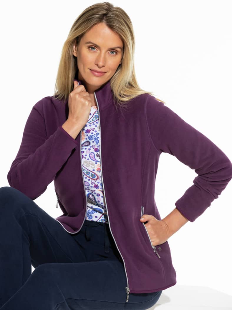 Freizeitjacke Thermo-Fleece Cassis