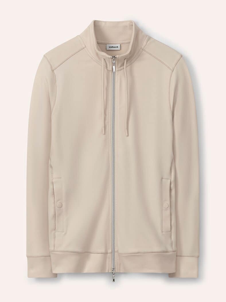 Baumwollstretch Jacke Creme