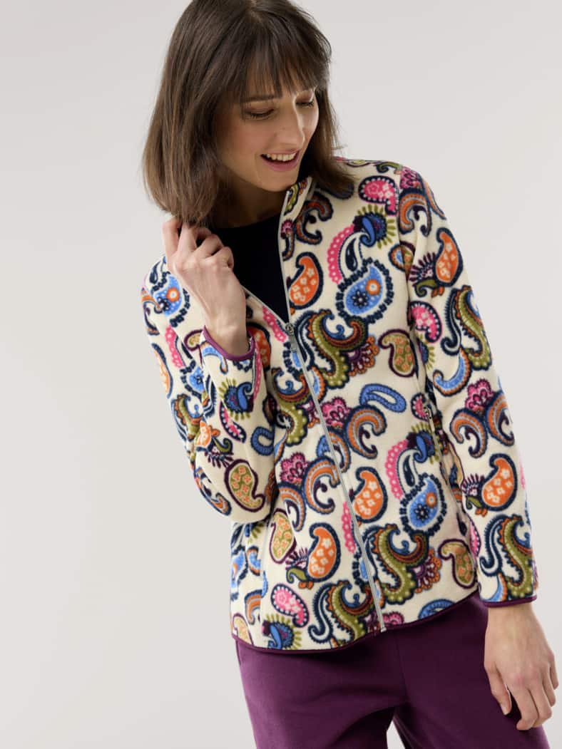 Freizeitjacke Thermo-Fleece Paisley