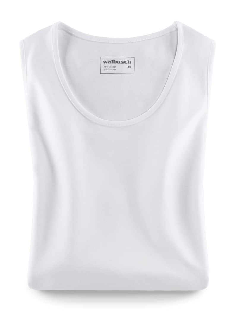 Viskose-Top Weiß