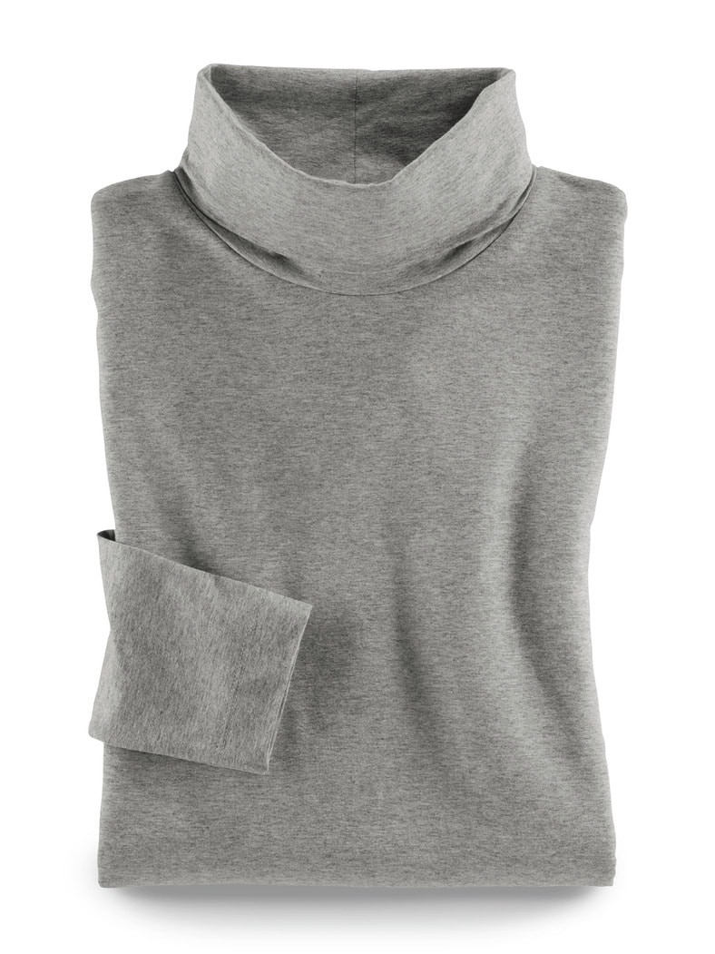 Viskose-Unterziehrolli Silbergrau