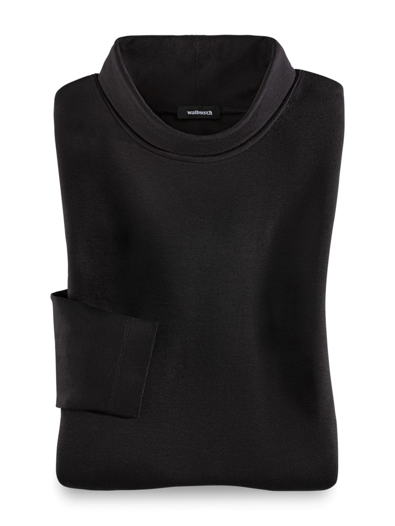 Viskose-Unterziehrolli Schwarz