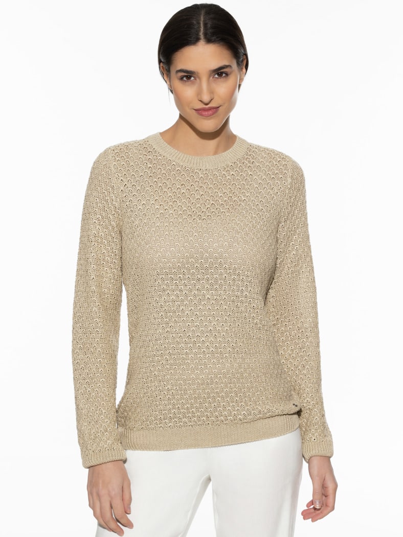 Edelgarn-Pullover Lino Safaribeige