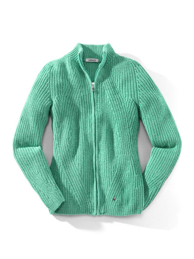Patentstrickjacke Nahtlos Pfefferminz