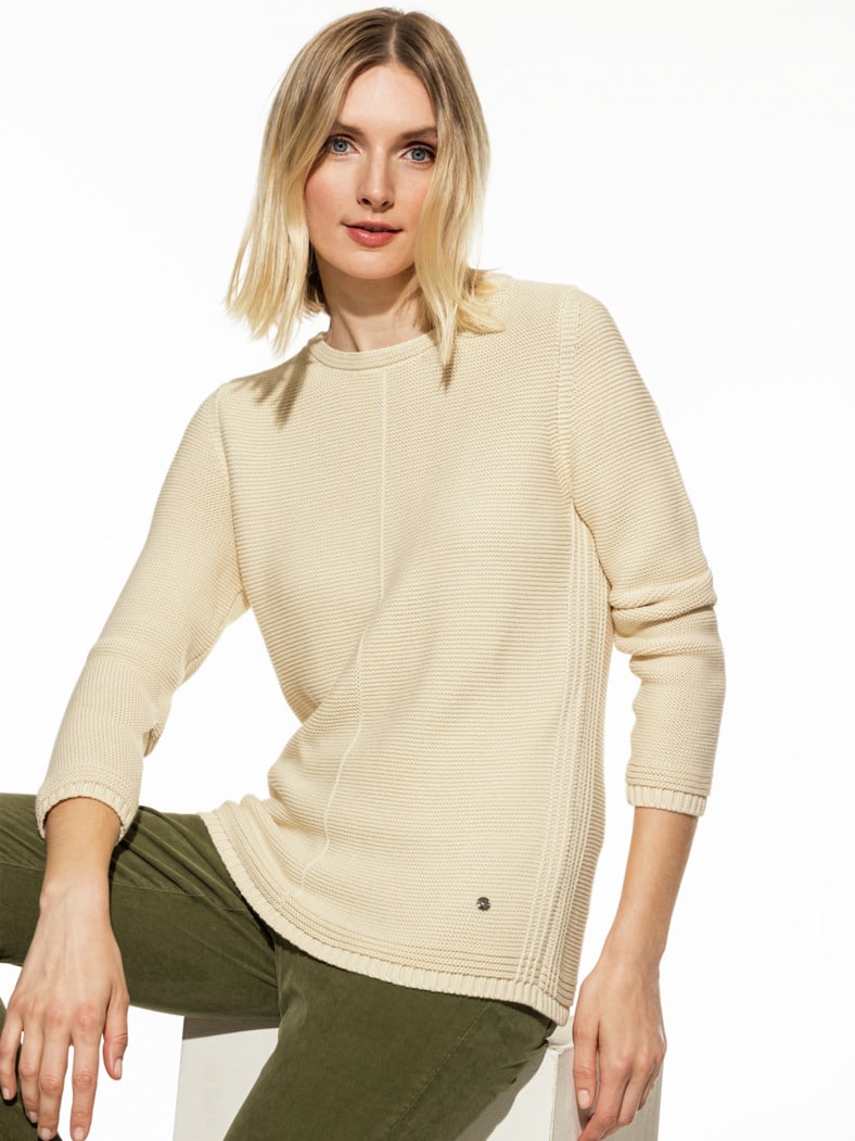 Baumwoll-Pullover Everyday Creme
