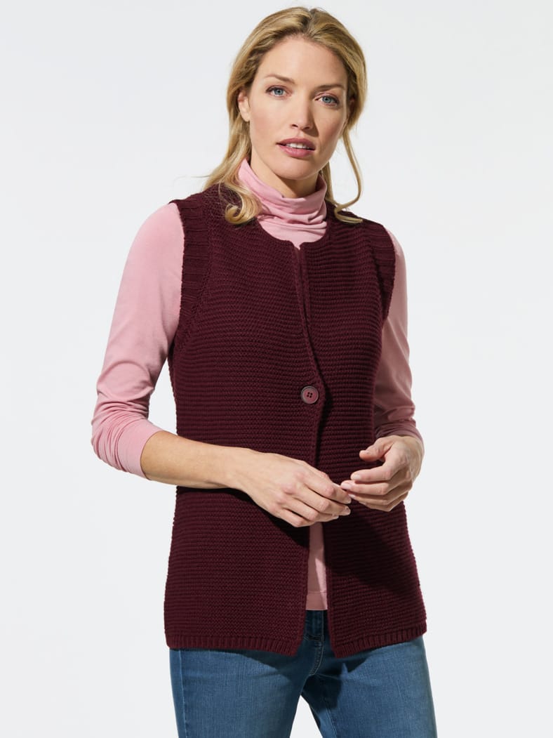 Strickweste Merinomix Barolo