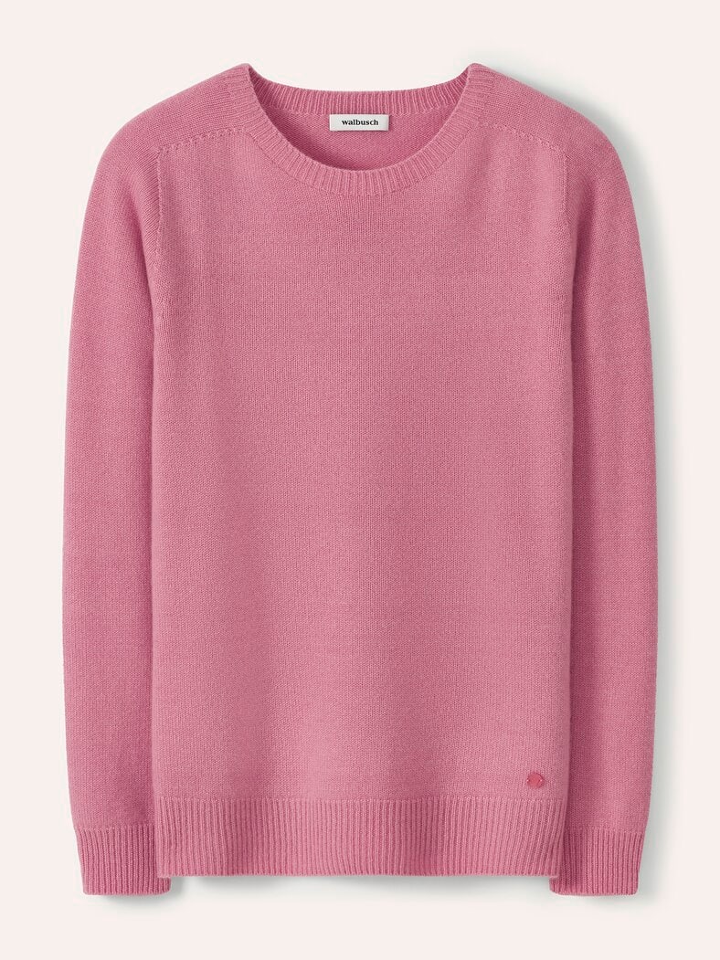 Cashmere-Pullover Nahtlos Rosenholz