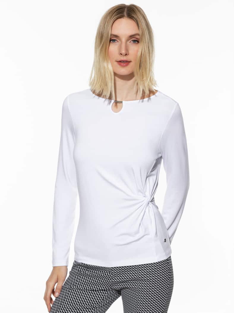 Viskoseshirt Figurschmeichler Weiß