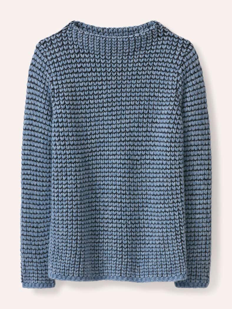 Pullover in Grobstrickoptik Smokey Blue