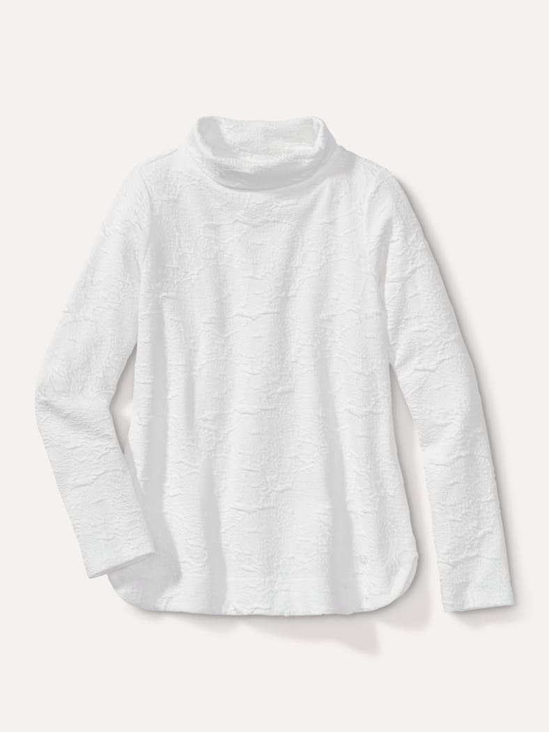 Reliefjacquard Sweatshirt Offwhite